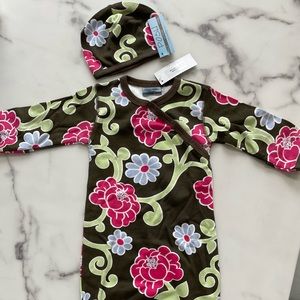 Posh Baby Infant Gown & Cap set - NWT